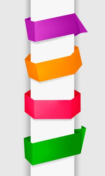 Set con bolle di discorso origami astratti. Illustrazione vettoriale . — Vettoriale Stock