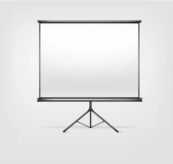 White billboard with empty space. Vector illustration. — Stock Vector