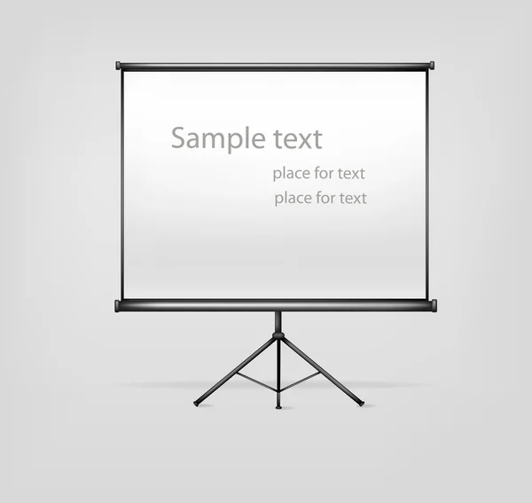 Panneau blanc avec espace vide. Illustration vectorielle . — Image vectorielle