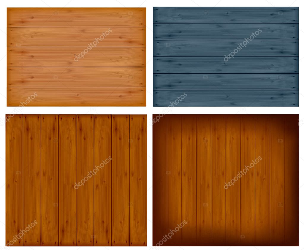 Set with wall panels. Vector illustration