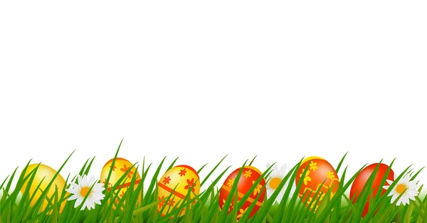Velký výběr různých velikonoční vajíčka, strom, stuhy. vektorové ilustrace — Stockový vektor