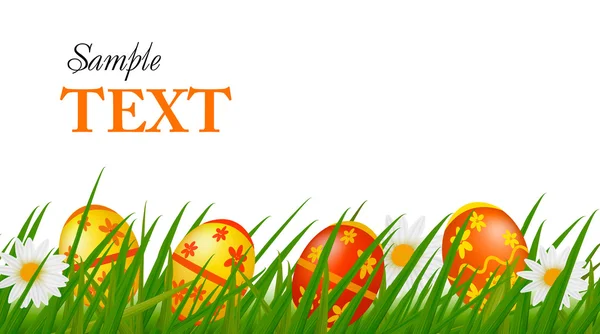 Gran colección de diferentes huevos de Pascua, árbol, cintas. ilustración vectorial — Vector de stock