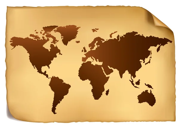 Vintage desen Dünya Haritası. vektör. — Stok Vektör