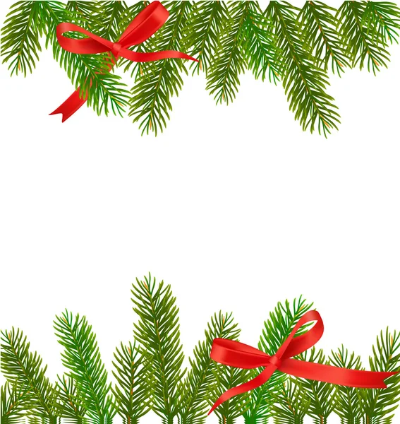 Χριστούγεννα δέντρο υποκαταστήματα. διάνυσμα — Διανυσματικό Αρχείο