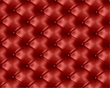 Red leather texture background. Vector illustration. clipart