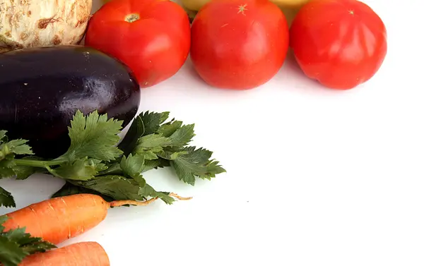 Antecedentes de verduras frescas — Foto de Stock