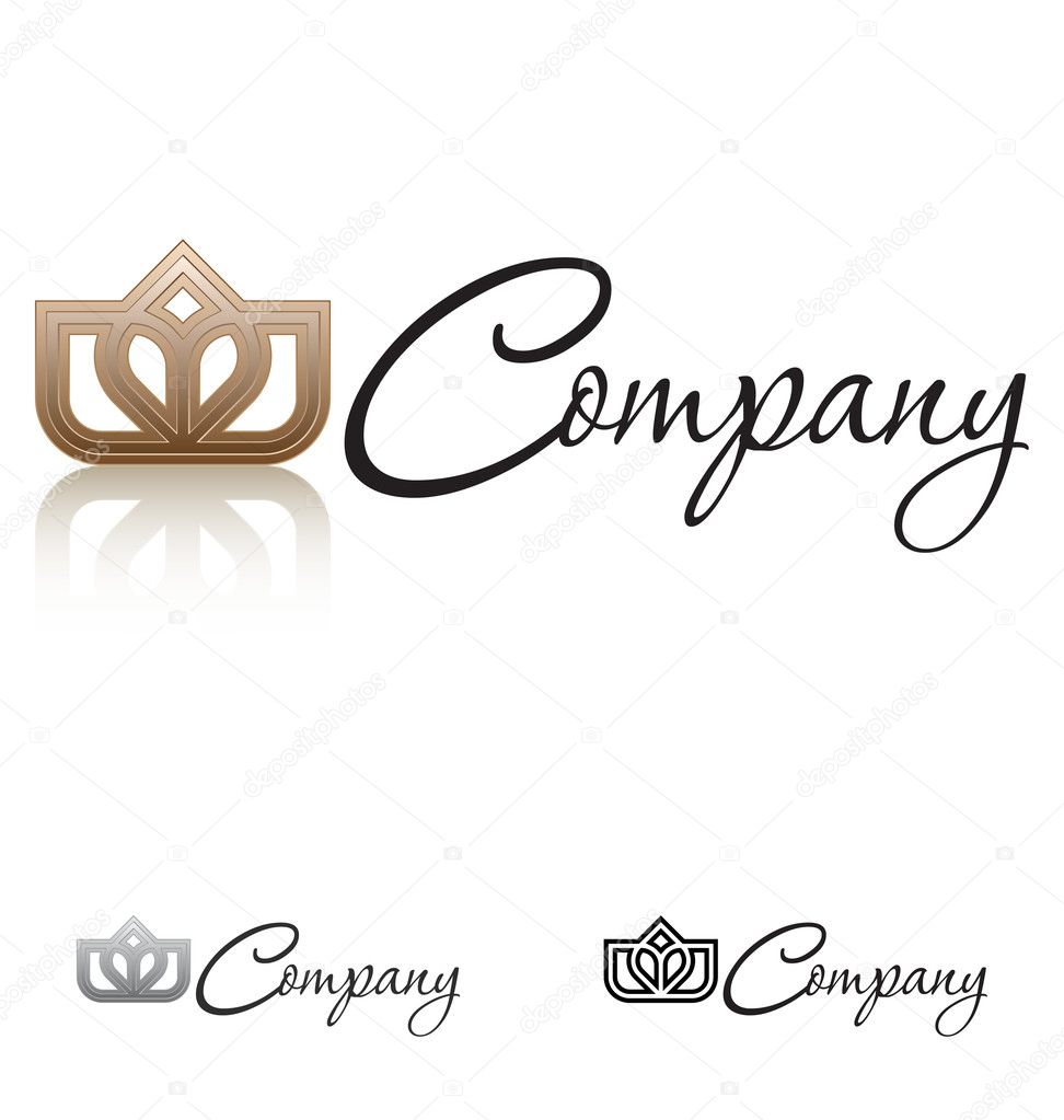 A very modern, fresh and trendy design element for your company, fully editable.