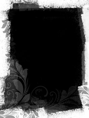 Grungy Black and White Space clipart