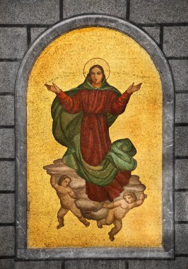 Virgin Mary Mosaic clipart