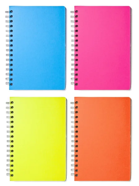 Leere farbige Notizbücher — Stockfoto