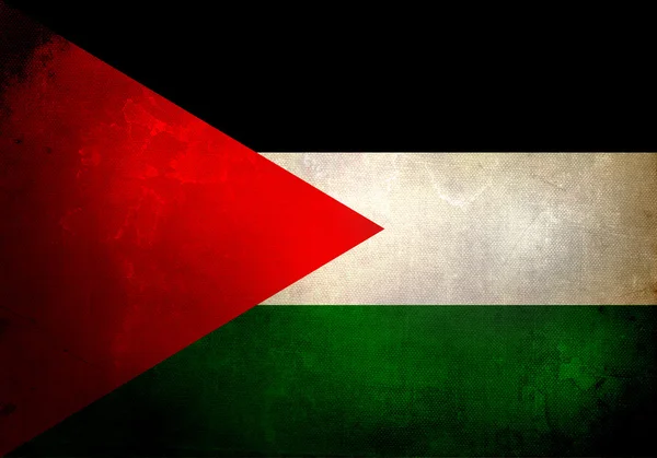 Bandeira palestina grunge — Fotografia de Stock