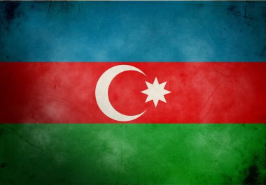 Azerbaijan Grunge Flag clipart