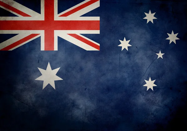 Australiska grunge flagga — Stockfoto