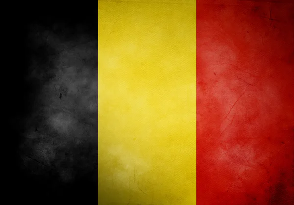 Bandera de Bélgica grunge — Foto de Stock