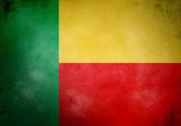 Benin Grunge Flag — Stock Photo, Image