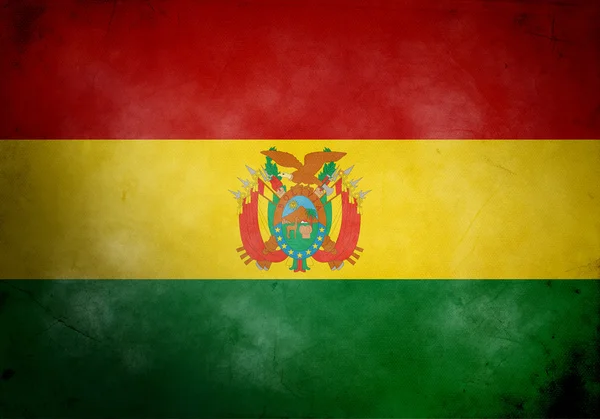 Bolivianische Grunge-Flagge — Stockfoto