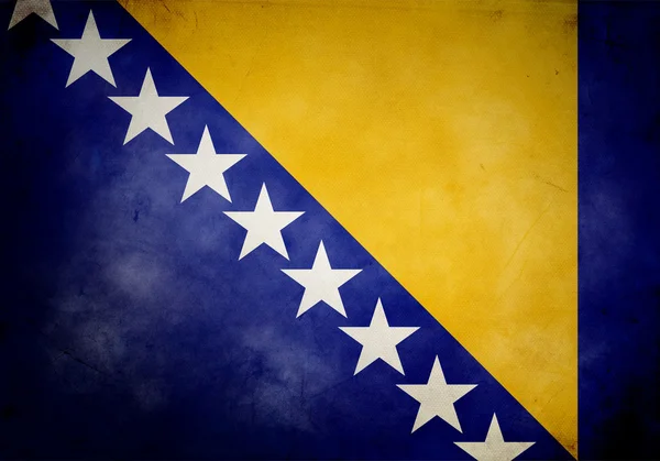 Bosnia and Herzegovina Grunge Flag — Stock Photo, Image