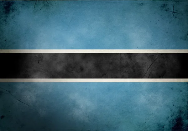 Botswana grunge vlag — Stockfoto