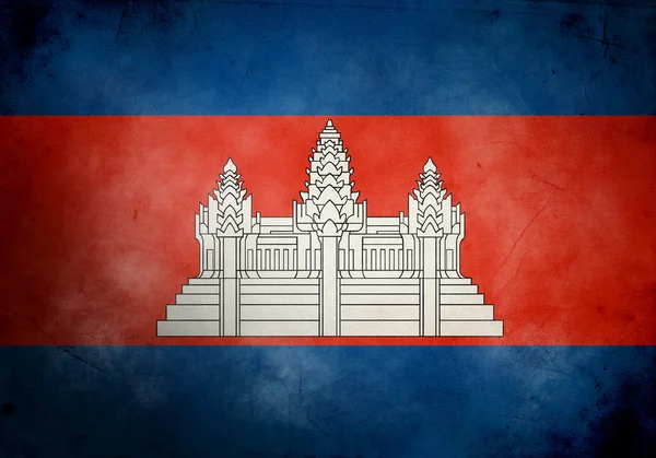 Grunge σημαία της Καμπότζης — Φωτογραφία Αρχείου