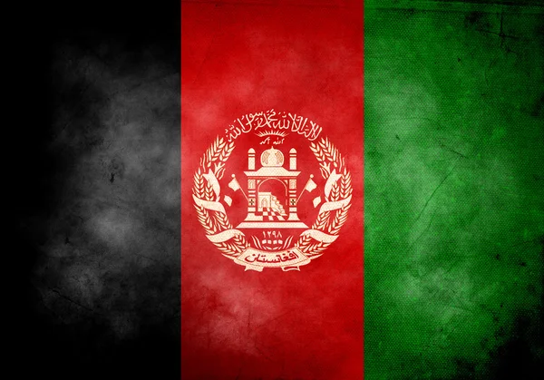 Afghánský grunge vlajka — Stock fotografie