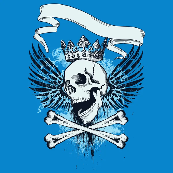 Grunge piraat ontwerp — Stockvector