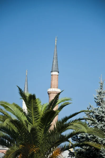 Minarety hagia sophia — Stock fotografie