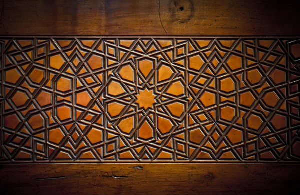 Textura ornamentada de madeira — Fotografia de Stock