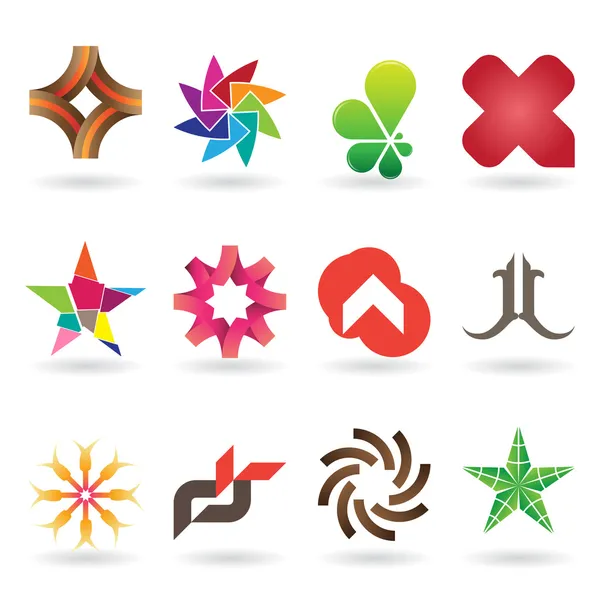 Modern logotyp och ikon samling — Stock vektor