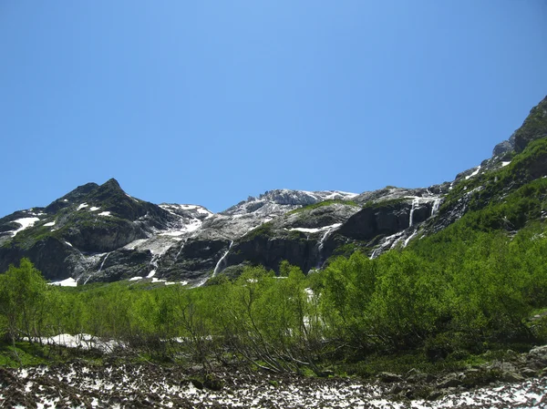 Sophia. Cascada del Cáucaso. Arhyz. . —  Fotos de Stock