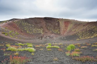 Old volcano crater clipart