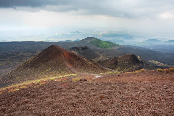 stock image View on Etna craters, Sicily