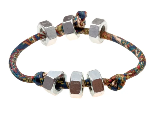 Textile lady's bracelet — Stock Photo, Image