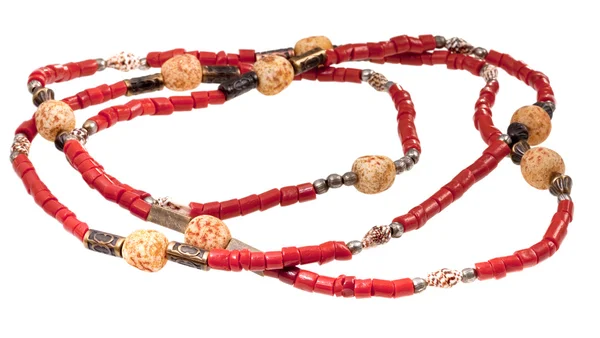 Red coral lady's bead — Stock Photo, Image