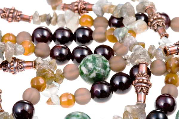 Fragment gemstone lady's bead closeup — Stock Photo, Image
