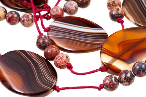Fragment agate lady's bead — Stock Photo, Image