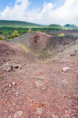 eski yanardağ krateri etna, Sicilya, İtalya