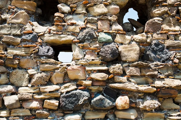 Stenen muur van oude kasteel — Stockfoto