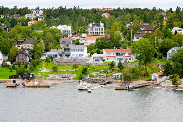 Klein Zweeds dorpje — Stockfoto