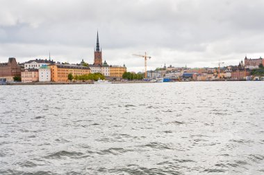 Waterfront ve şövalyeleri Kilisesi Stockholm görünümü