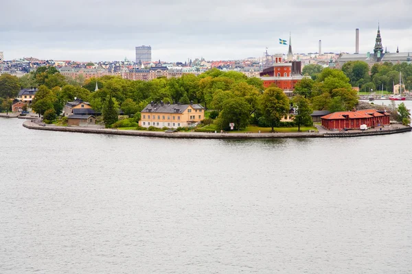 Kastelle 城堡在 kastellholmen 岛上，斯德哥尔摩 — 图库照片