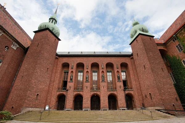 Patio del Ayuntamiento de Estocolmo, Suecia — Foto de Stock