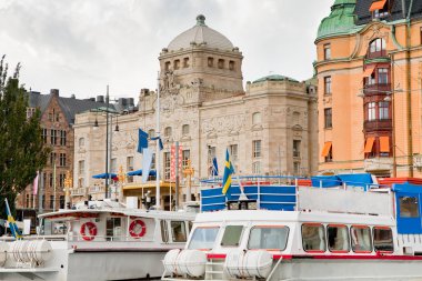 View on Royal Dramatic Theater, Stockholm clipart