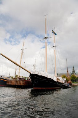 View on Nordic Museum from sea side, Stockholm clipart