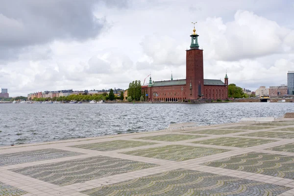 Vista del Ayuntamiento de Estocolmo, Suecia — Foto de Stock