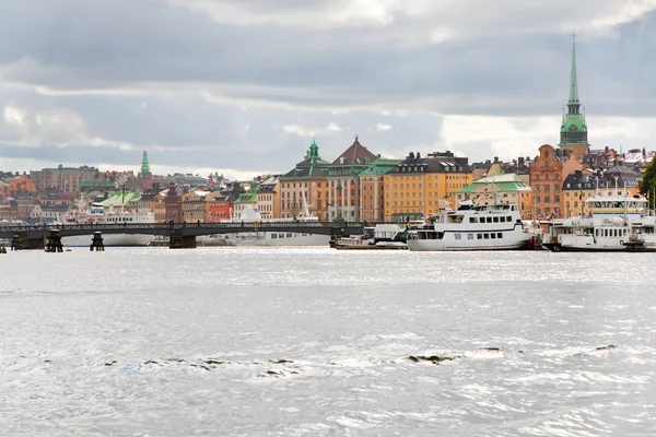 Stokholm şehir, İsveç Panoraması — Stok fotoğraf