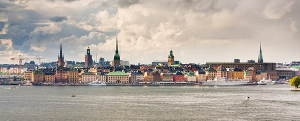 Panorama della città di Stoccolma in autunno, Svezia — Foto Stock