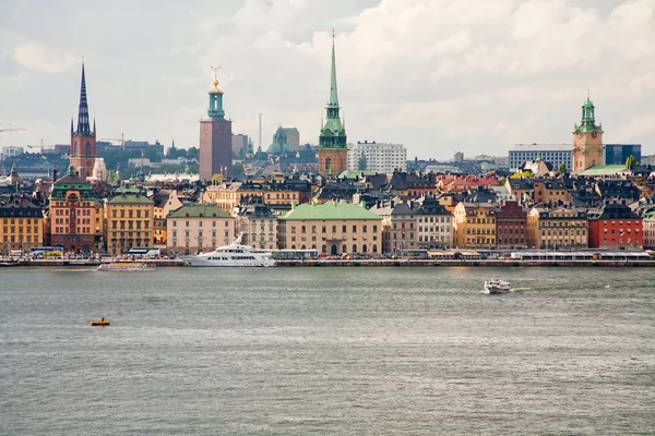 Stadtpanorama von Stockholm im Herbsttag, Schweden — Stockfoto