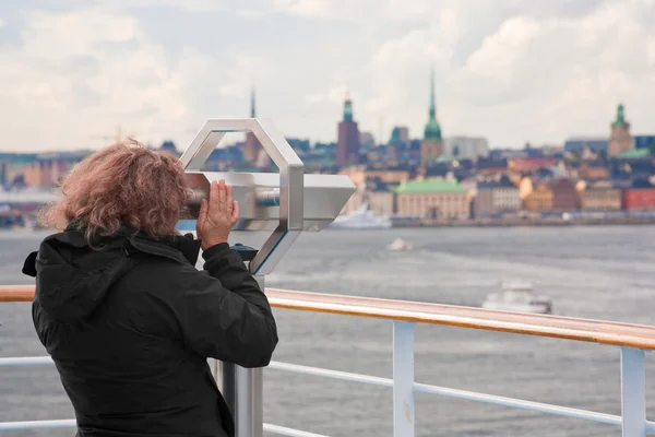 View on Stockholm city in autumn day — Stock Photo, Image