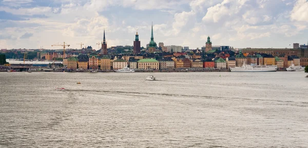 Panorama över Stockholms stad på höstdagen — Stockfoto