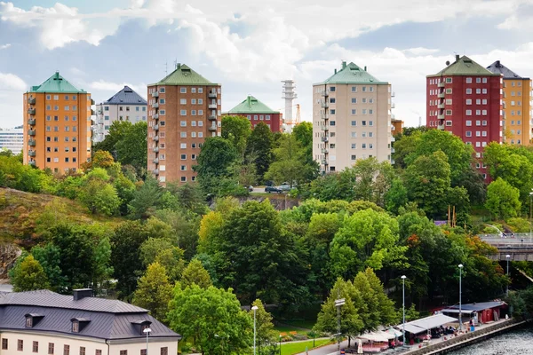 Gemeindehäuser in Stockholm, Schweden — Stockfoto
